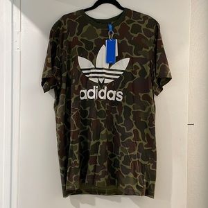 Adidas Crewneck Camo Green Brown T-Shirt
